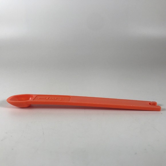 Tupperware Measuring Spoon Replacement 1/8 Tsp Orange #1266-1 Vintage - Picture 4 of 6